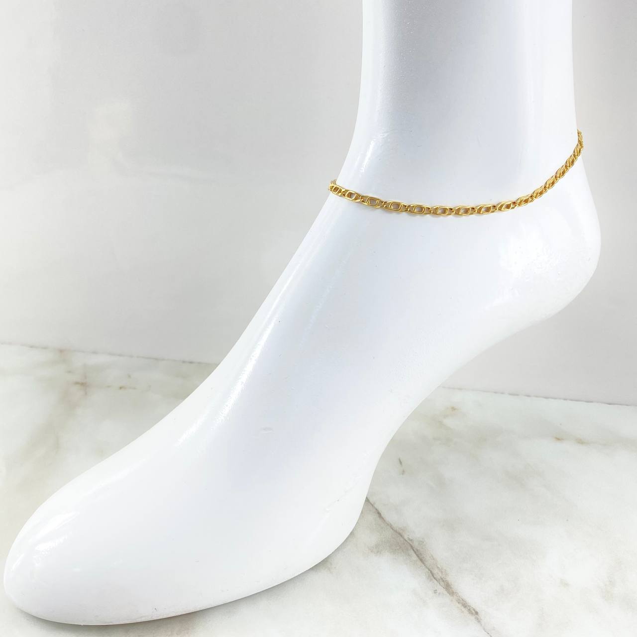 Garibaldi Anklet 3.55gr / 25.5cm (10.0in) / +3 18K Gold ©