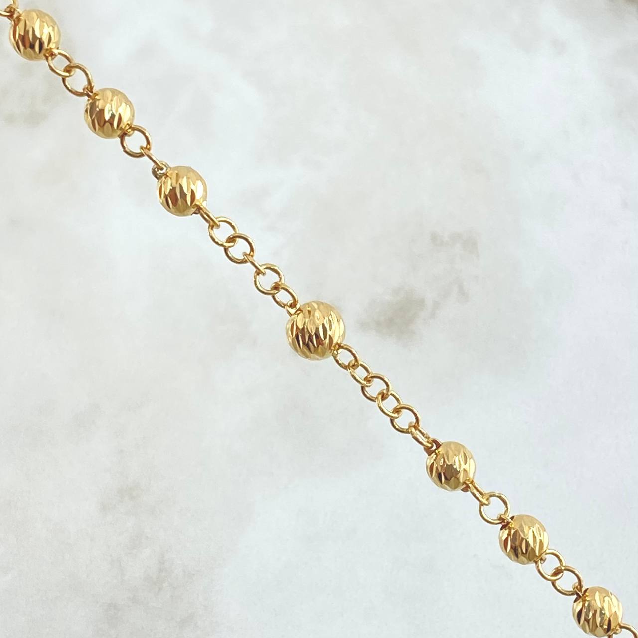 Virgin Guadalupe Rosary Cross 25.8gr / 65cm / 18K Gold ©
