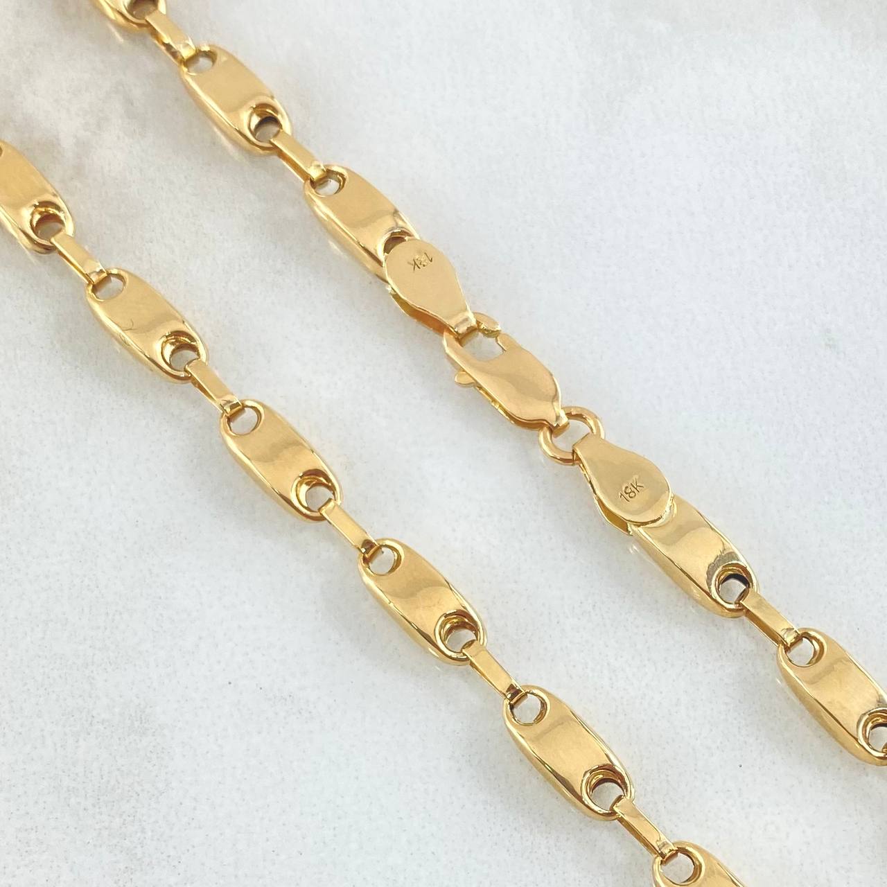 Rustic Chain Polished 12.75gr / 25.6in / 18K Gold ©