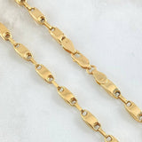 Rustic Chain Polished 12.75gr / 25.6in / 18K Gold ©