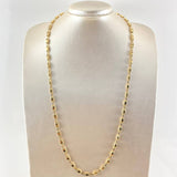 Rustic Chain Polished 12.75gr / 25.6in / 18K Gold ©