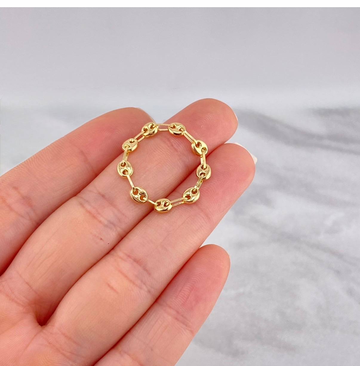 Anillo GC 0.95g / T12 Oro Amarillo 18K