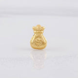 Herraje Bolsa de Dinero 0.25g / 1/4 in Oro Amarillo 18K