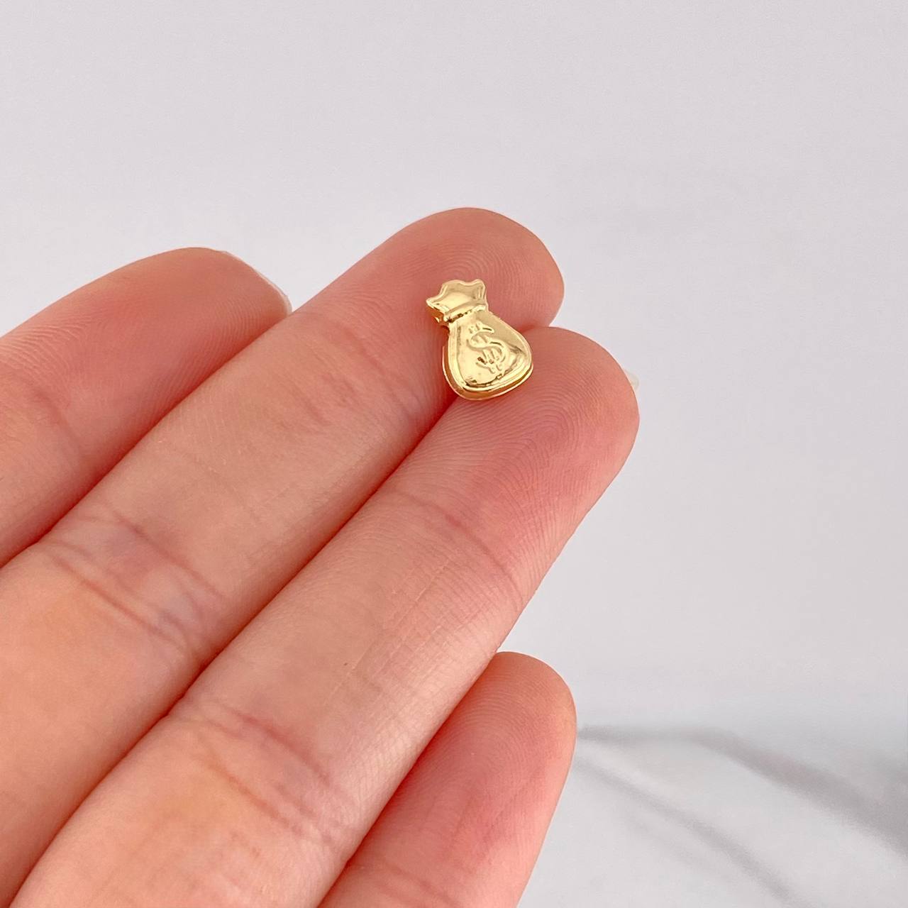 Herraje Bolsa de Dinero 0.25g / 1/4 in Oro Amarillo 18K