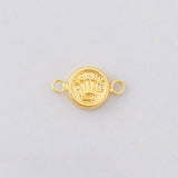 Herraje Corona Texturizado 0.3g / 1/2 in Oro Amarillo 18K