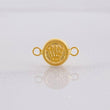 Charm Corona Textured 0.3g / 1/2 in Yellow Gold 18K