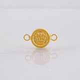 Charm Crown Textured 0.3g / 1/2 in 18K Yellow Gold