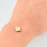 Charm Corona Textured 0.3g / 1/2 in Yellow Gold 18K