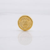 Herraje Corona Texturizado 0.25g / 1/4 in Oro Amarillo 18K