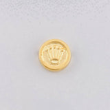 Charm Crown Textured 0.25g / 1/4 in 18K Yellow Gold