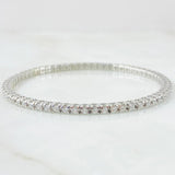 Pulso Tennis Articulado Diamantes 1.90 Qts 8.3gr / 7 in / Oro Blanco 18K ©