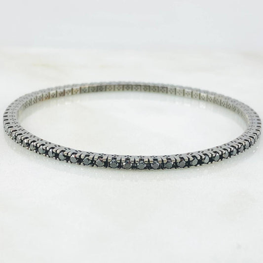 Pulso Tennis Articulado Diamantes 2.90 Qts 9.7gr / 7 in / Oro Amarillo 18K ©