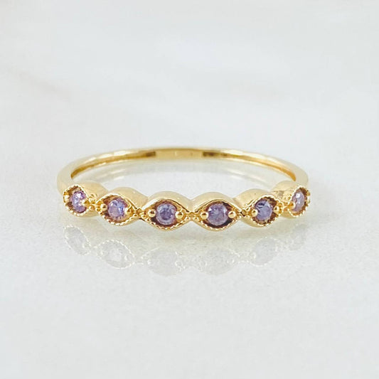 Eye Line Ring 1.1gr / Size 5 3/4 / 18K Gold ©