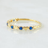 Anillo Corazones Intercalados 2.2gr / T7 1/4 / Oro Amarillo 18K
