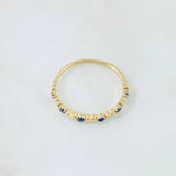 Anillo Corazones Intercalados 2.2gr / T7 1/4 / Oro Amarillo 18K