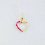 Dije Silueta Corazón 0.35gr / 1/2 in / Oro Amarillo 18K