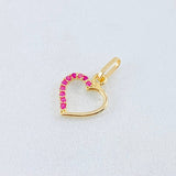Dije Silueta Corazón 0.35gr / 1/2 in / Oro Amarillo 18K