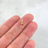 Dije Silueta Corazón 0.35gr / 1/2 in / Oro Amarillo 18K