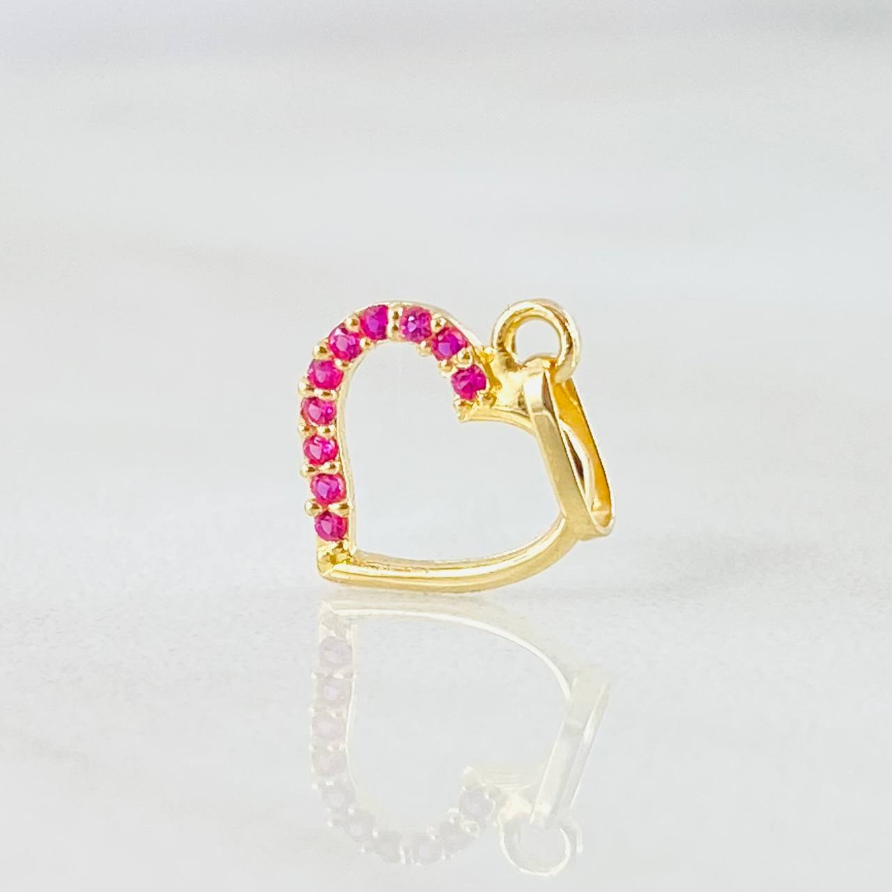 Dije Silueta Corazón 0.35gr / 1/2 in / Oro Amarillo 18K