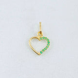 Dije Silueta Corazón 0.3gr / 1/2 in / Oro Amarillo 18K