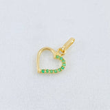 Dije Silueta Corazón 0.3gr / 1/2 in / Oro Amarillo 18K