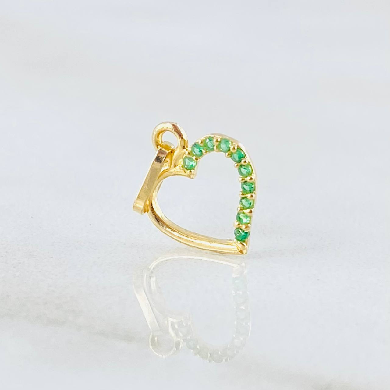 Dije Silueta Corazón 0.3gr / 1/2 in / Oro Amarillo 18K