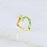 Dije Silueta Corazón 0.3gr / 1/2 in / Oro Amarillo 18K