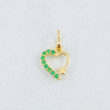 Dije Corazón Estrella 0.3gr / 1/2 in / Oro Amarillo 18K