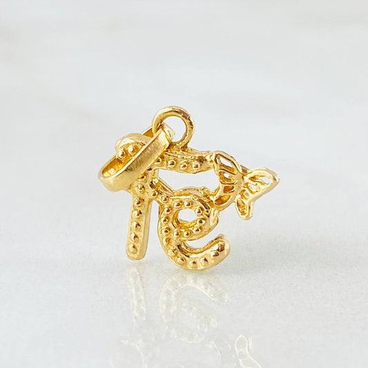 Pendant Faith Butterfly 1gr / 3/4 in / 18K Gold