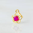 Dije Flor  0.4gr / 1/2 in / Oro Amarillo 18K