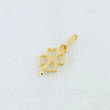 Dije Trebol Silueta 0.35gr / 1/2 in / Oro Amarillo 18K