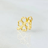 Dije Trebol Silueta 0.35gr / 1/2 in / Oro Amarillo 18K