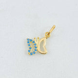 Butterfly Silhouette Pendant 0.5gr / 0.8in / 18K Gold
