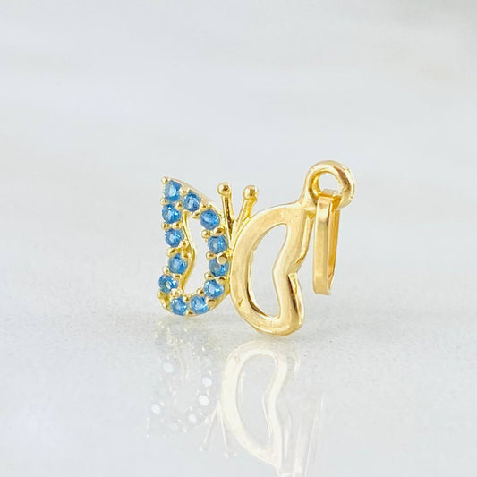 Butterfly Silhouette Pendant 0.5gr / 0.8in / 18K Gold