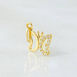 Butterfly Silhouette Pendant 0.55gr / 3/4 in / 18K Gold