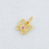 Dije Mariposa Filigrana 0.4gr / 1/2 in / Oro Amarillo 18K