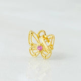 Dije Mariposa Filigrana 0.4gr / 1/2 in / Oro Amarillo 18K