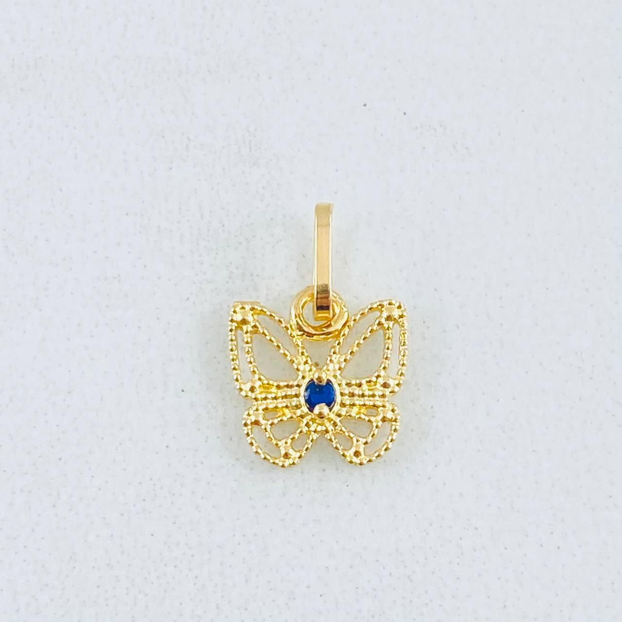 Pendant Butterfly Filigree 0.45gr / 0.5in / 18K Gold
