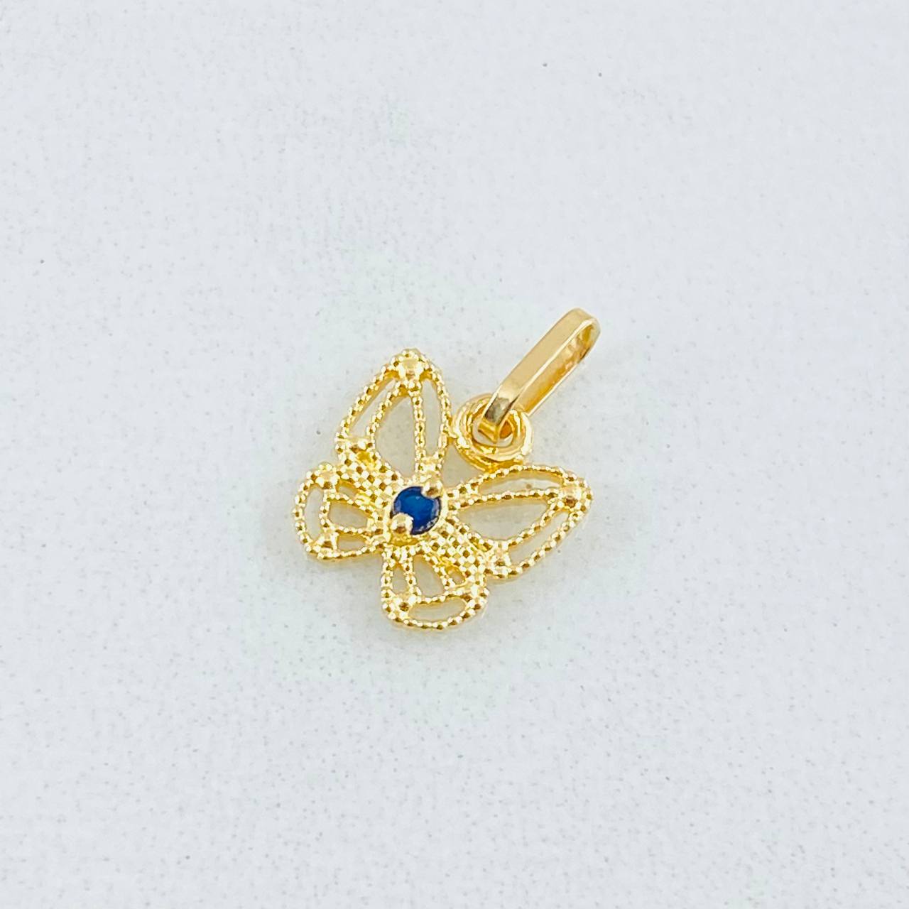 Pendant Butterfly Filigree 0.45gr / 0.5in / 18K Gold