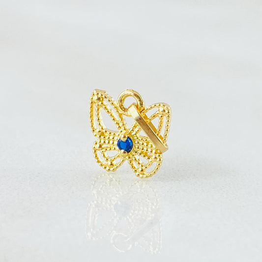 Pendant Butterfly Filigree 0.45gr / 0.5in / 18K Gold