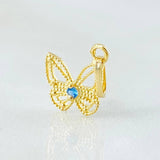Pendant Butterfly Filigree 0.4gr / 0.5in / 18K Gold
