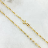 Cadena Roll - On 2.05gr / 45cm / 2mm Yellow Gold +3 18K ©