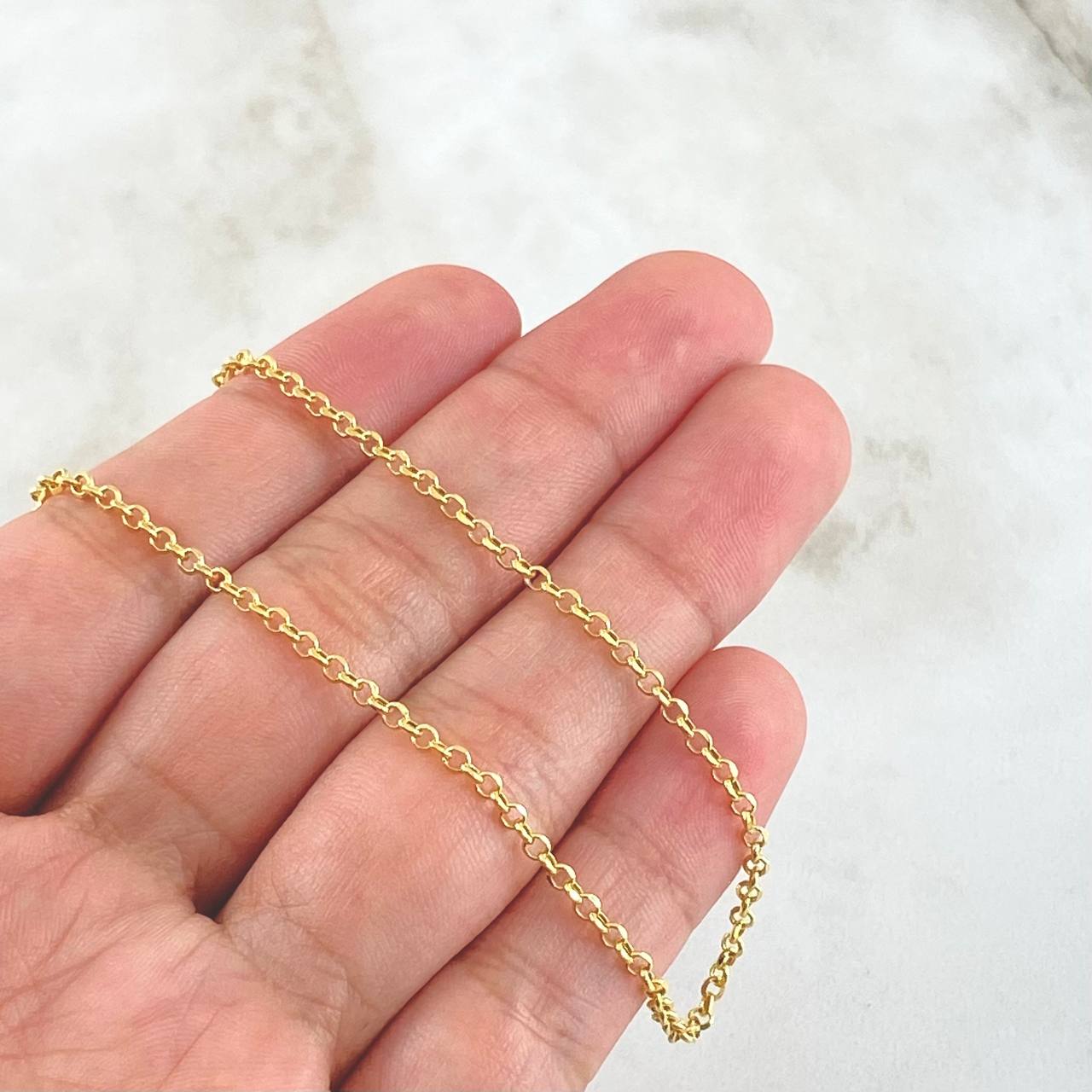 Cadena Roll-On 2.2gr / 50cm / +3 Oro 18K -