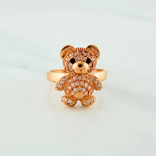 Anillo Oso 3.55 g / T5 1/2 Oro Rosa 18K