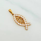 Pendant Jesus 1.1 g / 1 in Yellow Gold 18K