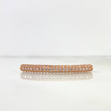 Charm 3gr / 4cm / 3.5mm White Zircons Rose Gold