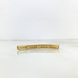 Charm  Tubular  3gr / 3.5cm / White Zircons 18K Yellow Gold *
