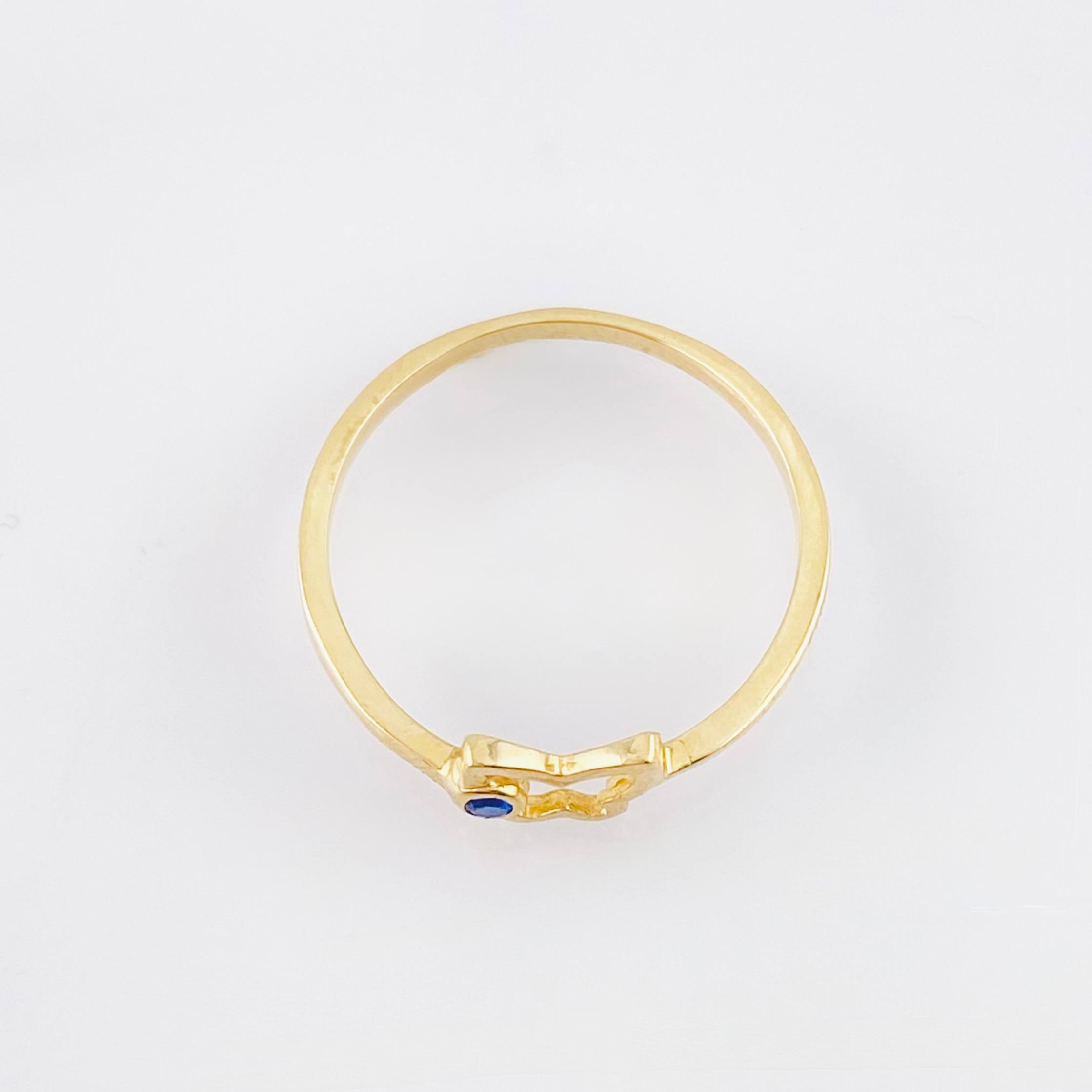 Anillo Mariposa Silueta 1.3gr / T5 3/4 / Oro Amarillo 18K