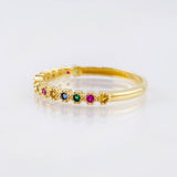 Anillo Ola Carril 1.8gr / T6 1/2 / Oro Amarillo 18K