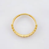 Anillo Ola Carril 1.8gr / T7 1/2 / Oro Amarillo 18K *